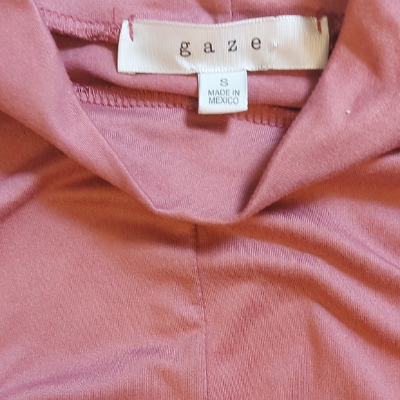 Dusty rose pink front twist crop top - Picture 5 of 5